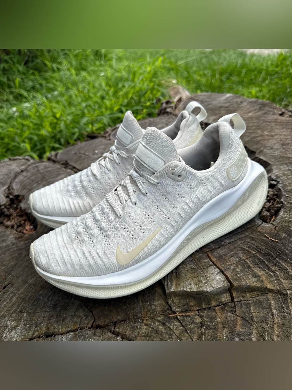 Nike ReactX Infinity Run 4 White Sail Coconut Milk Chrome Women's shoes size 9.5